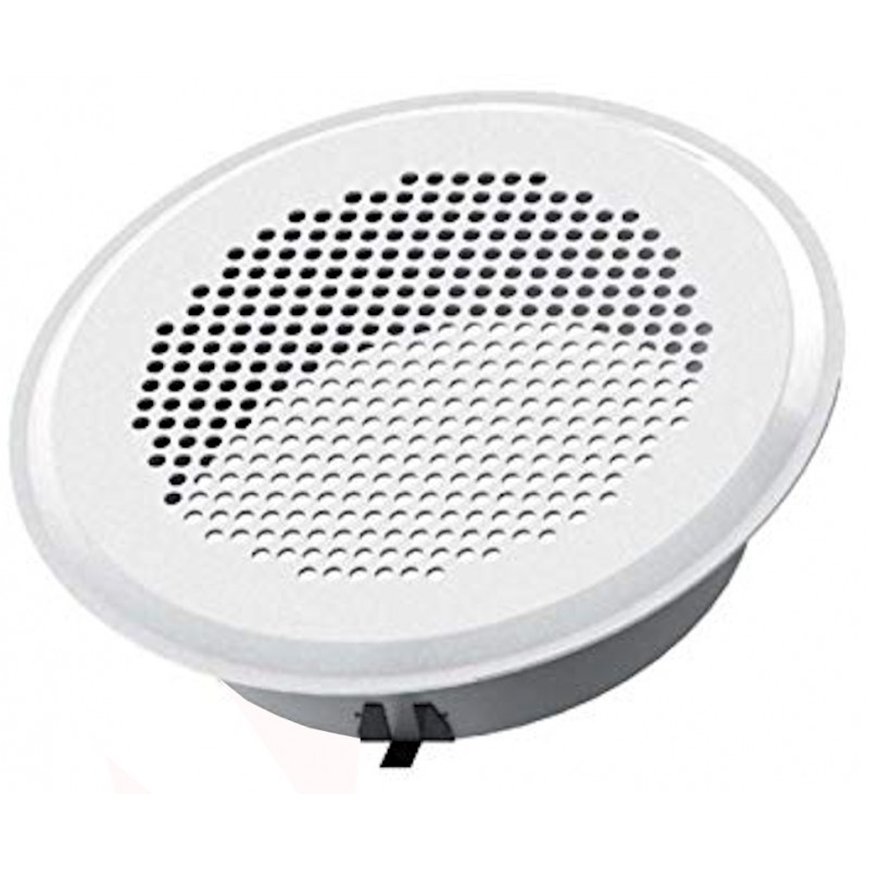 Grille ronde métallique Torino - Ø 125 mm - Blanche ou Inox - Bouche acier  - Réseau ventilation - Zehnder