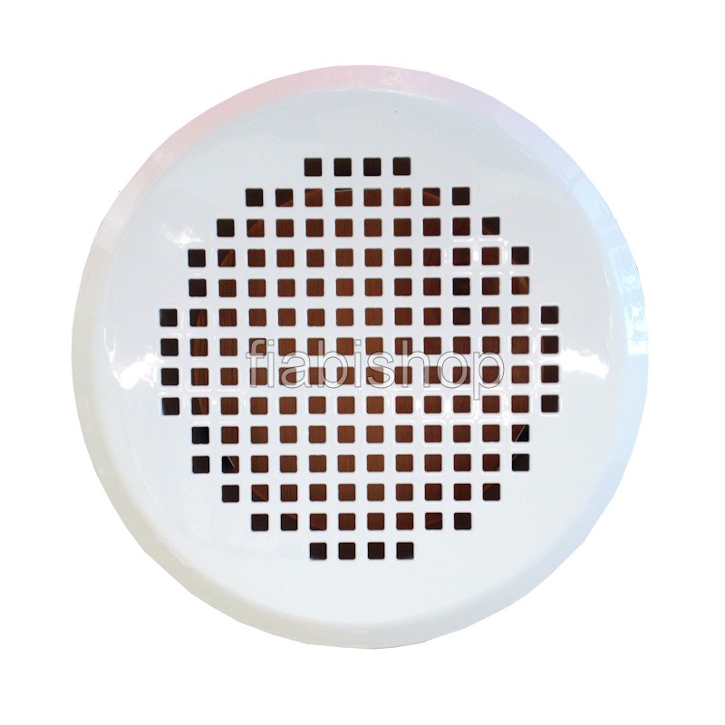 Grille ronde métallique Torino - Ø 125 mm - Blanche ou Inox [- Bouche acier  - Réseau ventilation - Zehnder]