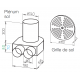 Kit plénum sol DN 160 + grille