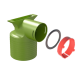 KIT Té 1xDN 90 pour bouche DN 125