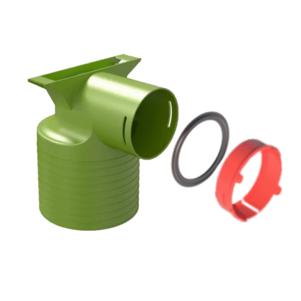 KIT Té 1xDN 90 pour bouche DN 125