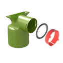 KIT Té 1xDN 90 pour bouche DN 125