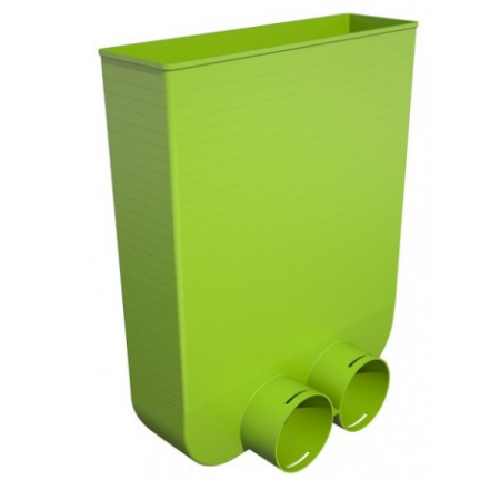 Plénum coudé plat pour grille -Brink