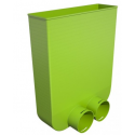 Plénum coudé rond en DN75 pour grille -Brink