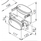 Coude 90° vertical pour conduit plat