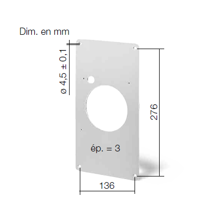 Cache d'adaptation pour ventilateur M1