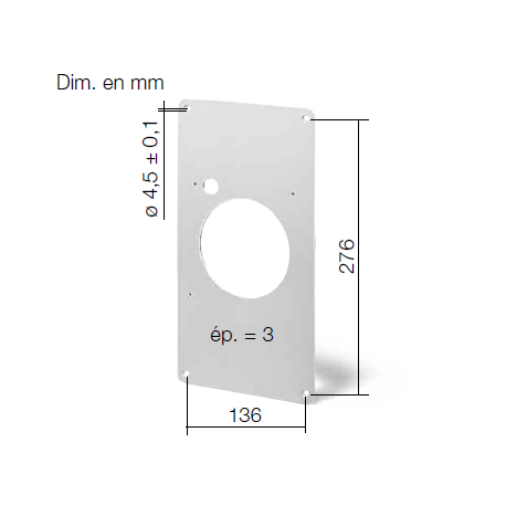 Cache d'adaptation pour ventilateur M1